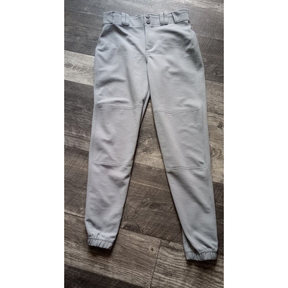 Russell Youths L Gray Baseball Pants With Reinforced Knees
